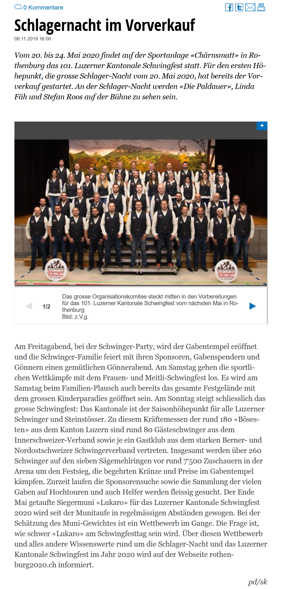 Schlagernacht im Vorverkauf